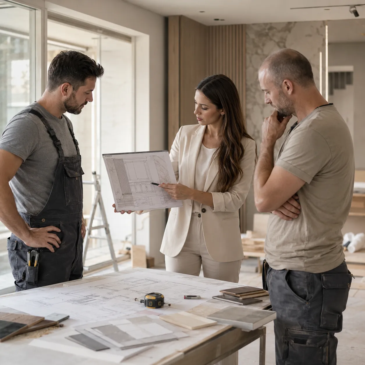 nadzór autorski — projektantka wnętrz Studio MK podczas realizacji